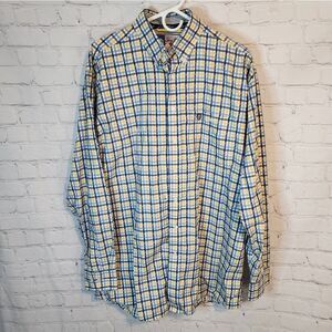 Men's Wrangler "George Strait" Longsleeve Button-down Shirt, Size XL